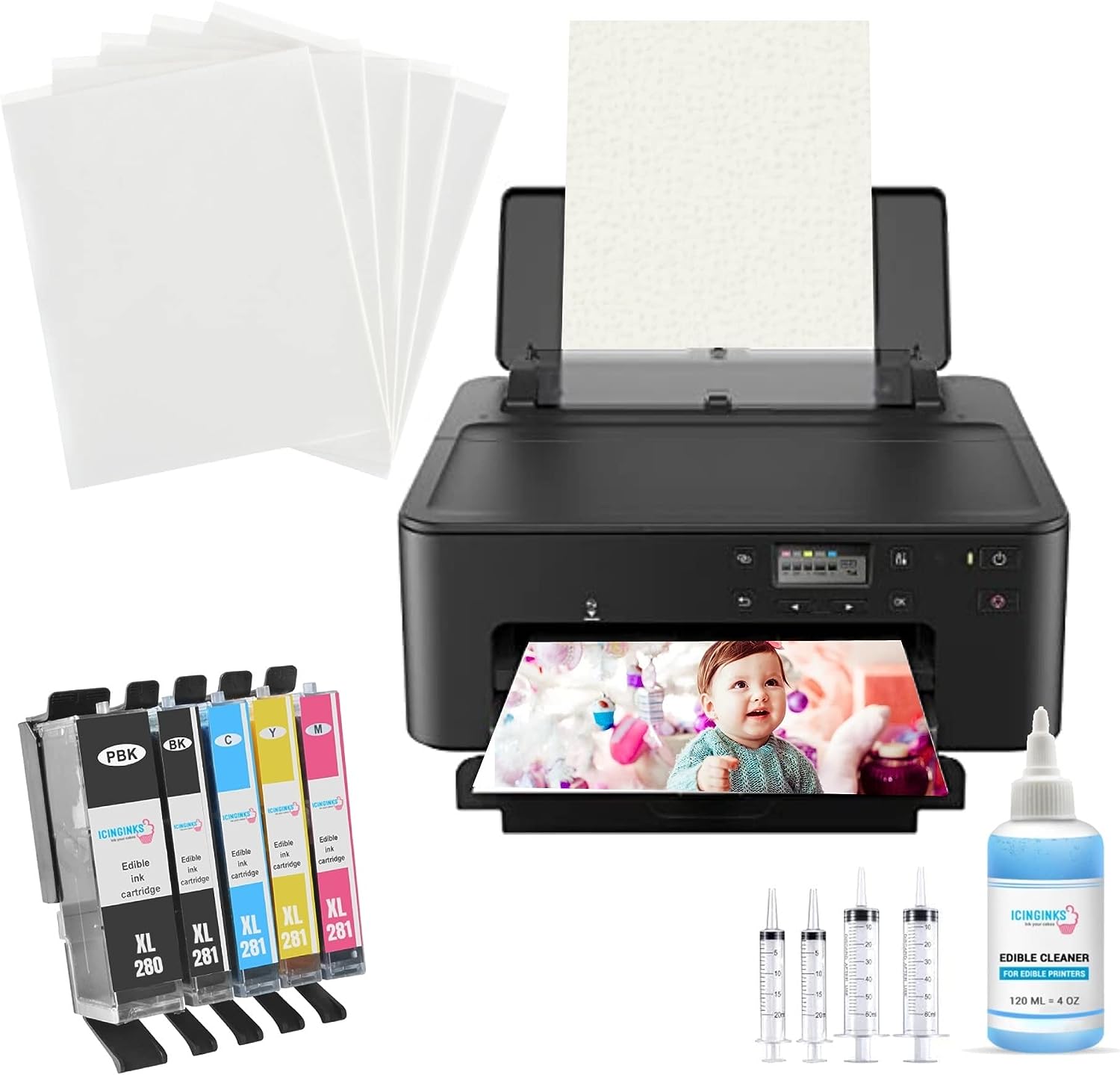 Canon PIXMA TS702a Bakery Printer Bundle | Icinginks