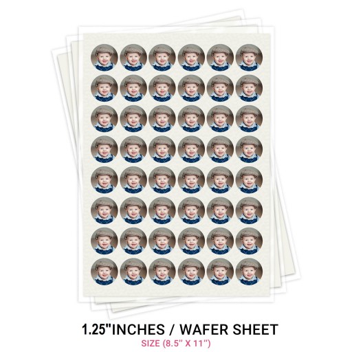 Icinginks Custom Printed Edible Image Chocolate Transfer Sheets of Size  8.5X11 (A4) – Your Favorite Photograph on High Quality Edible Sheet