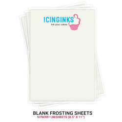 Icinginks Wafer Sheets for Cake Toppers: Thick A4 size Wafer Paper Pack