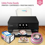 ICINGINKS® Bakery Pro Package Edible Printer System including Canon Pixma  G5020 (Wireless) & Icinginks Edible Inks and frosting sheets