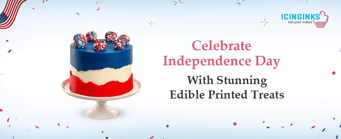 Create eye-catching 4th of July treats using edible ink printing.