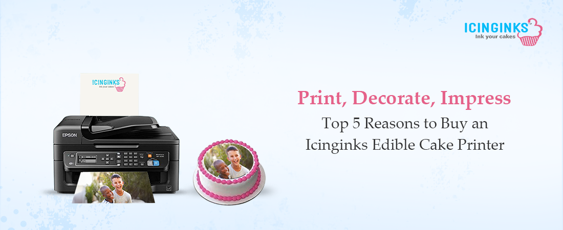 Print edible images effortlessly with an Icinginks edible cake printer.