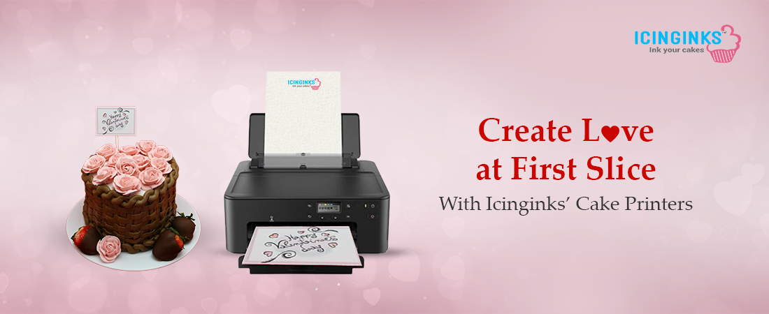 Create beautiful, edible love with Icinginks’ cake printer this Valentine’s Day! 