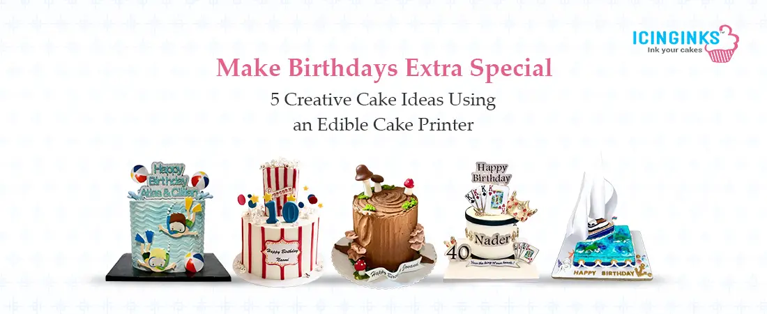 Create unforgettable birthday cakes with Icinginks edible cake printer!