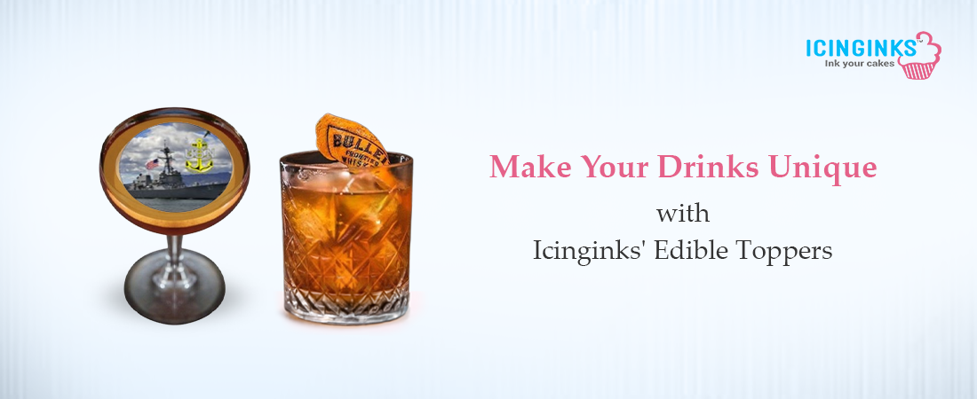 Impress Your Guests with Icinginks’ Edible, Custom Drink Toppers!